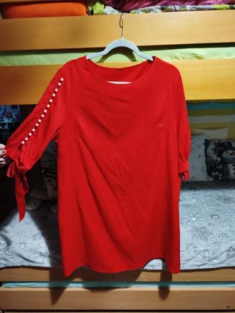 Červené šaty vel. xl, xl