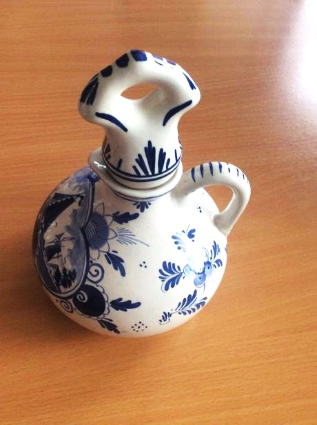 Starožitný holandský modro-biely set lucas bols, 