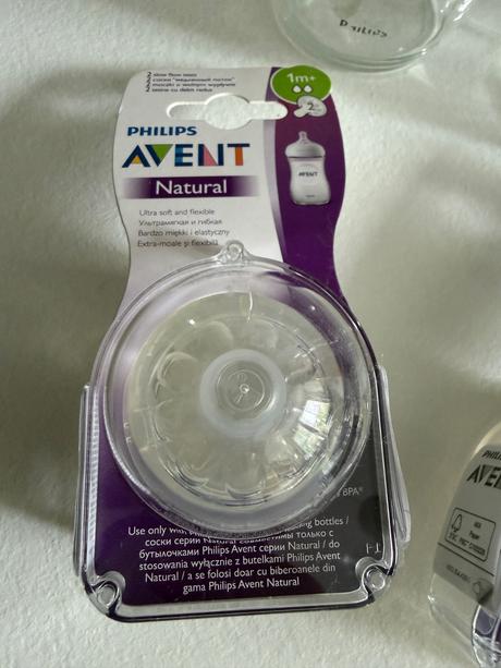 Avent natular sklenene flase 240ml, avent