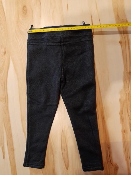 Zateplené tmavosivé džegíny, c&a,104