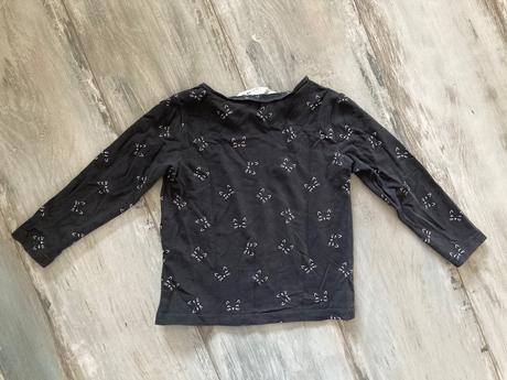 Mačičkové tričko, h&m,92