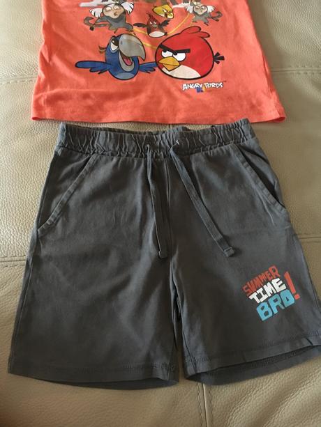 Letný komplet angry birds, h&m,98