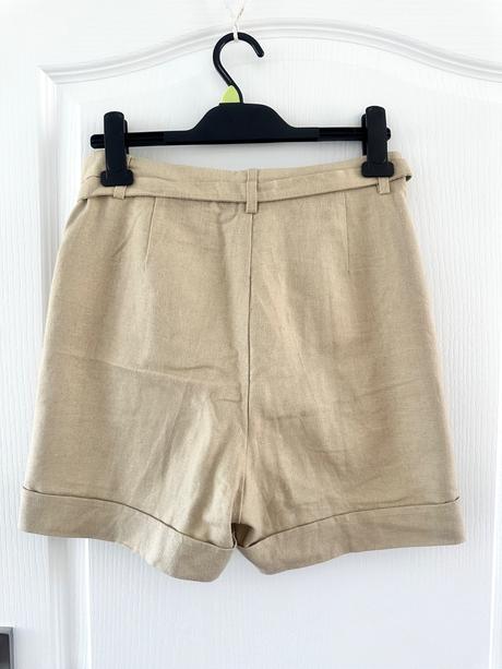 Béžové ľanové šortky, lindex,m