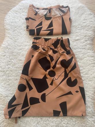 Bledohneda suprava s geom.tvarmi, xl