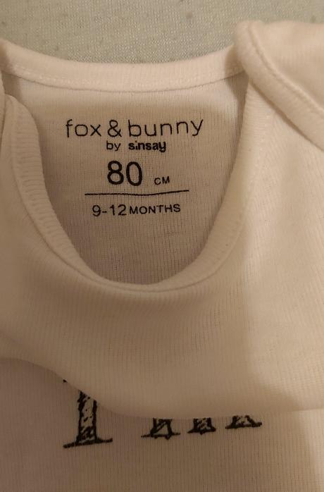 Neutrálny set body s krátkym rukávom 80, fox & bunny,80