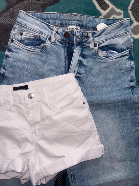 Rifle denim a kratase vero moda v.34..xs, 34