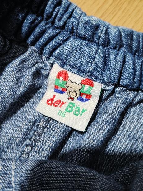 Trojštvrťové riflové cullotky, 116