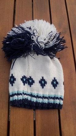 Zimná čiapka s veľkým brmbolcom - 86-92., 86