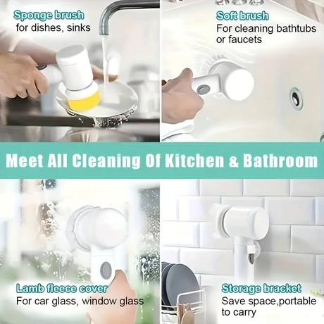 Multifunkčná elektricka čistiaca kefa-nove, 