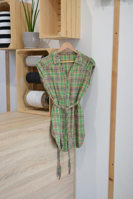 Zelená kockovaná košeľa m, m