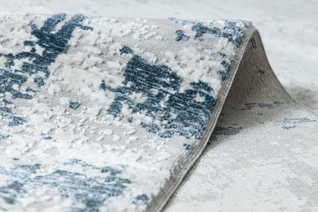 Koberec duke 51378 krém / modrý - betón - 80x150cm,