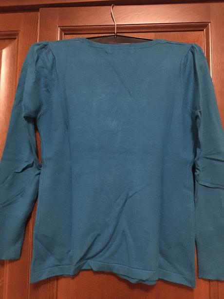 Tyrkysovo modrý svetrik, marks & spencer,s