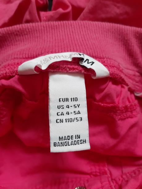 3/4 nohavice, h&m,110