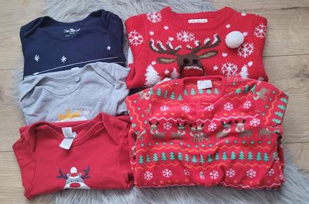 Balík vianočného oblečenia 5ks, 86–98