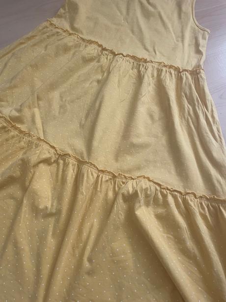 Šaty žlté bodka 8-10 rokov, h&m,140