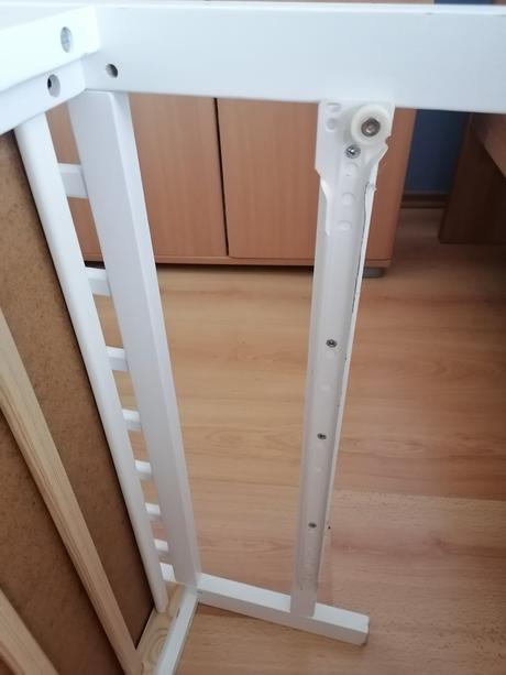 Biela postielka s úložným priestorom + matrac, šírka (cm): 60,dĺžka (cm): 120