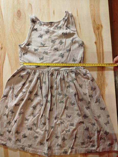 Letné šaty s motýlikmi, h&m,122
