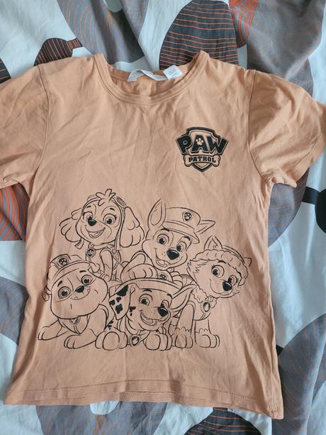 Tričko dvojičky motív paw patrol, h&m,122