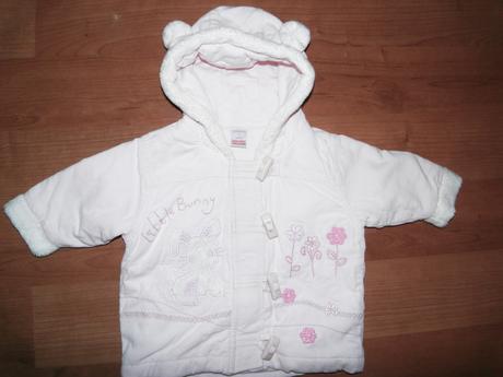 Ružový kabátik pre novorodenca, málo nosený, next,56