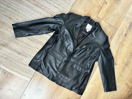 Kožený blejzer, jahňacia nappa koža, bonprix,46