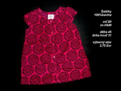 Šatičky, h&m,80