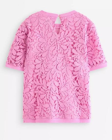 Vyšívaný top s krátkym rukávom, lindex,36 / s