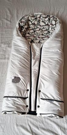 Little angel fusak + rukavice na kočík,