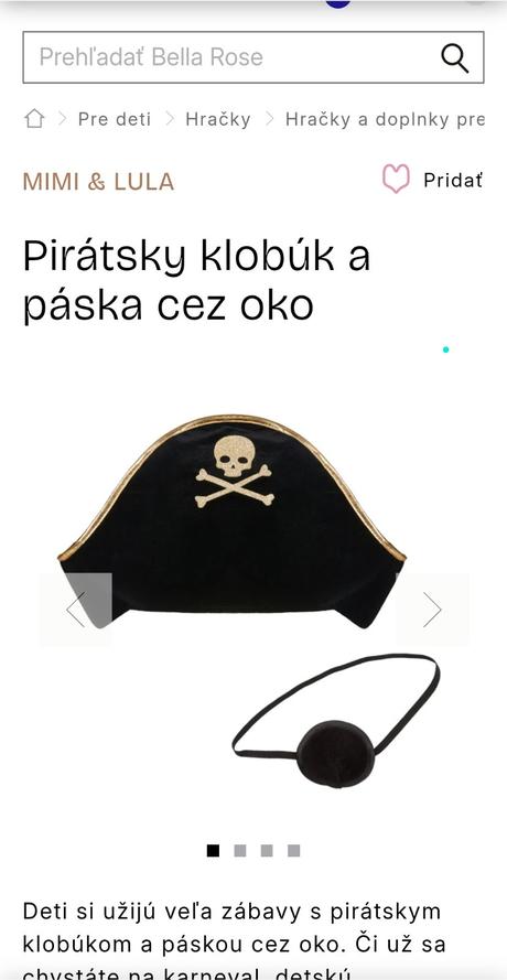 Kostym pirat, 