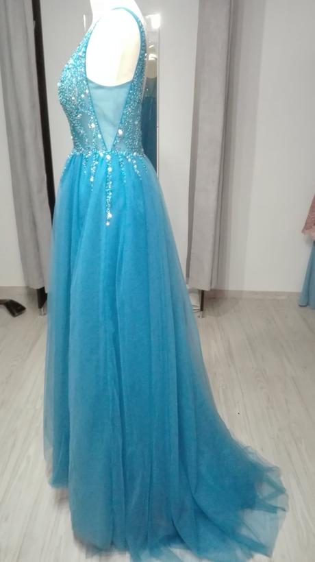 Rozprávkové tylové šaty s rozparkom, 36 / 38 / m / s