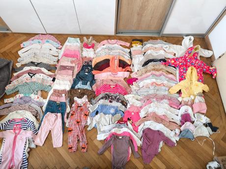 Obrovský dievčenský balík veľkosť 68, 68–80