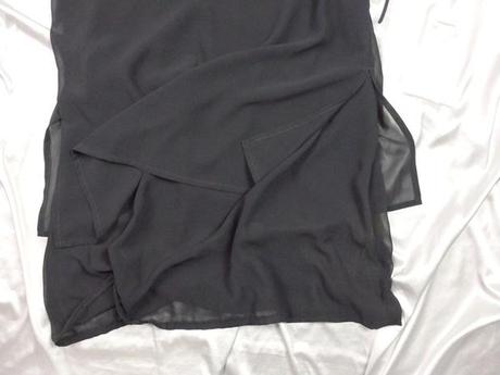 Luxusné dlhé čierne šaty, 44