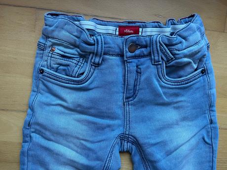Teplaky v jeansovom vzhlade top stav 78 cm, s.oliver,134
