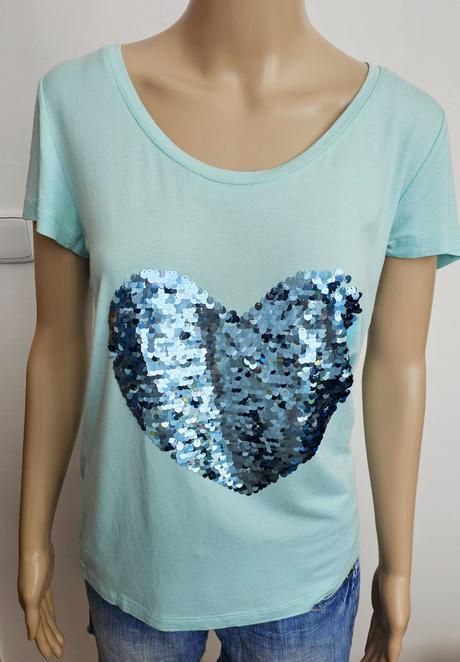 Tričko so srdiečkom, bonprix,m