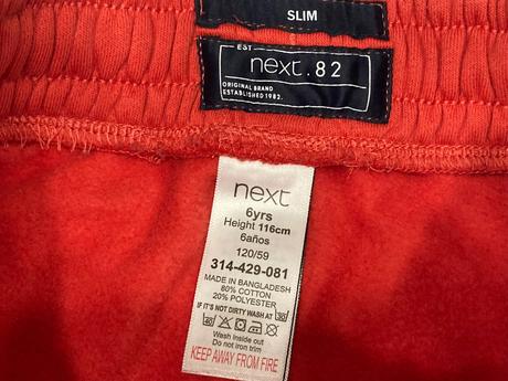 Next lampasové tepláky veľ. 116, next,116