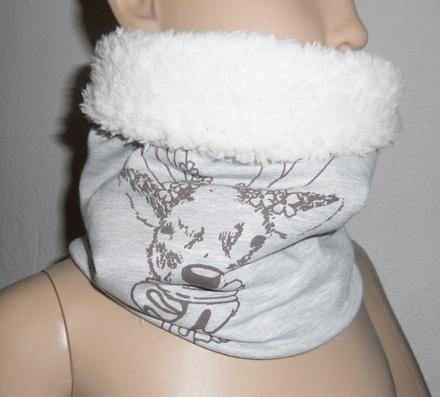 Teplá šatka / tunel na krk dvojvrstvový, 50 - 158