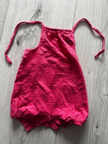 Tmavoružové letné dupačky s melónikom, next,74