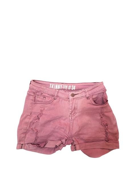 Dámske rifľové šortky umelo roztrhané, skiny,34