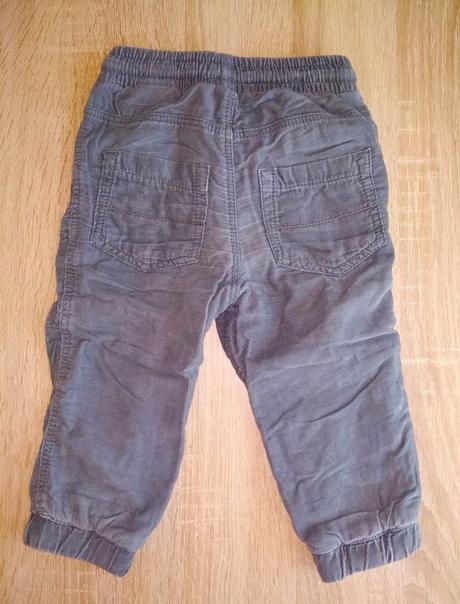 Menčestrové nohavice, h&m,80