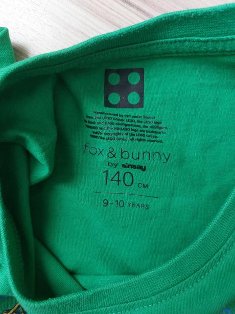 Tričko s lego ninjago, fox & bunny,140