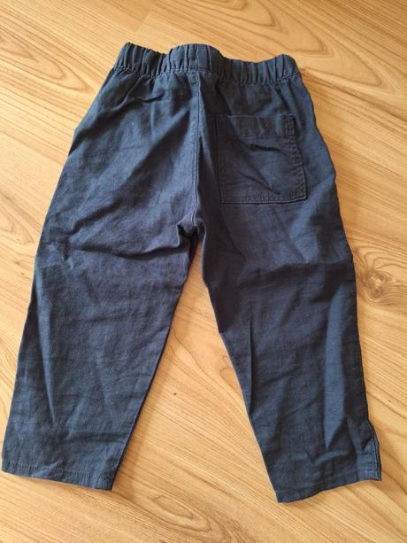 Ľanové nohavice, h&m,92