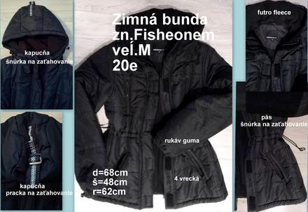 Dámska zimná bunda, veĺ.m zn. fisheonem, m