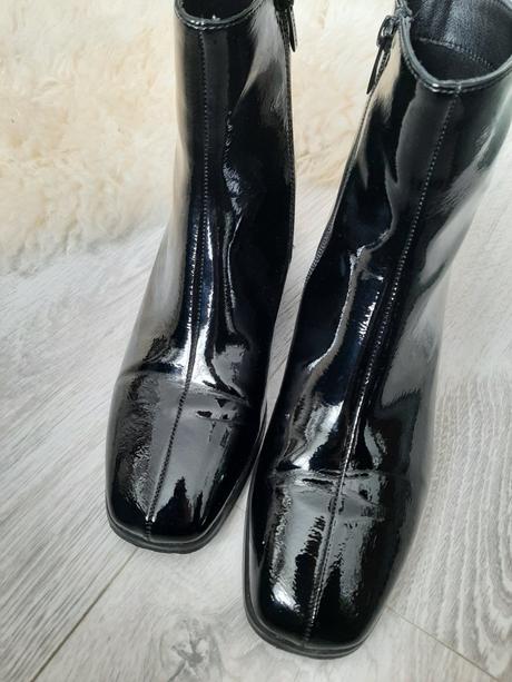 Kožené lakované topanky 41, lasocki,41