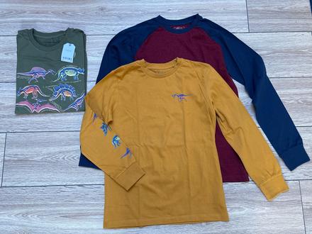 3pack dino tričká 158/164, next,158