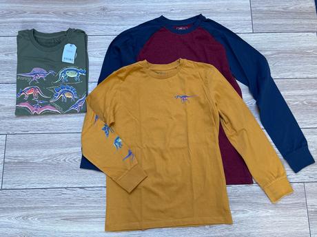 3pack dino tričká 158/164, next,158