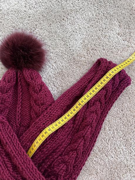 Set čiapka a šál s kožušinkou, 52