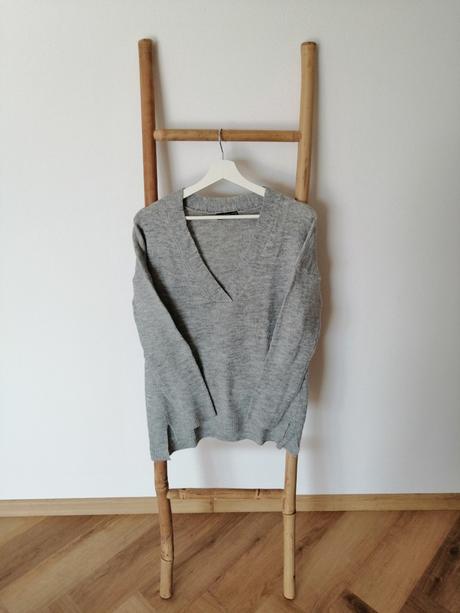 Dámsky sivý sveter, kik,36