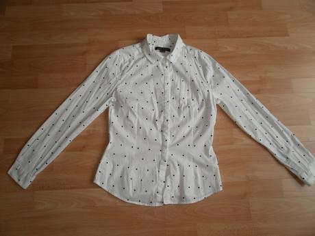 Bodkovaná elastická košeľa ako nová, gate,38