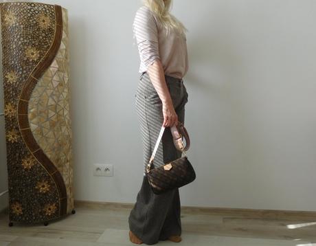Nohavice pružné zrnitá látka 34, orsay,34