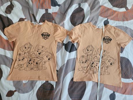 Tričko dvojičky motív paw patrol, h&m,122
