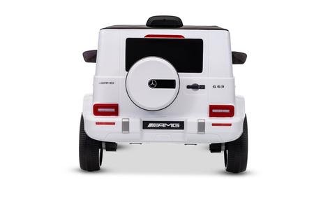 Elektrické autíčko mercedes g63 12v, biele, jednom,